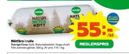 Stora Coop Nötfärs i rulle erbjuda