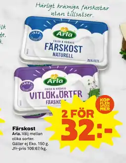 Stora Coop Färskost erbjuda