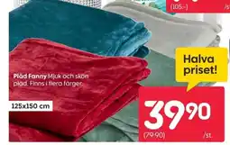 Rusta Pläd fanny erbjuda
