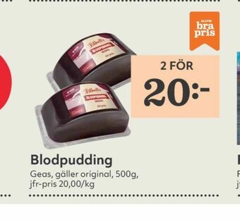 Hemköp Geas Blodpudding erbjuda