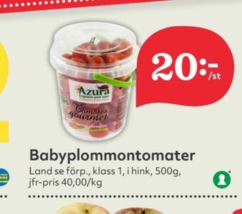 Hemköp Azura Plommontomater erbjuda