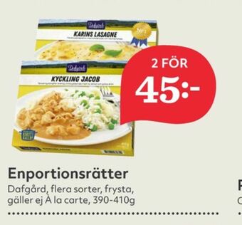 Hemköp Dafgårds Färdigrätter erbjuda