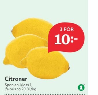 Hemköp Citroner erbjuda