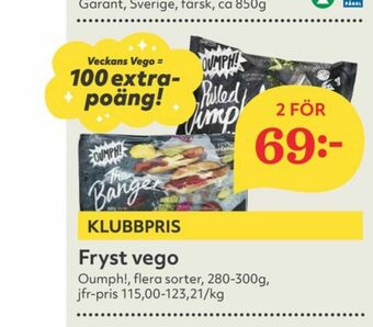 Hemköp Oumph Vegetarmat erbjuda