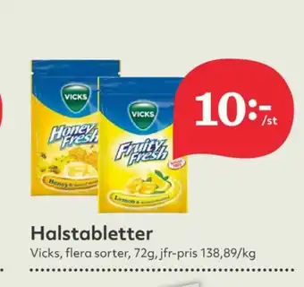 Hemköp Vicks Halstabletter erbjuda