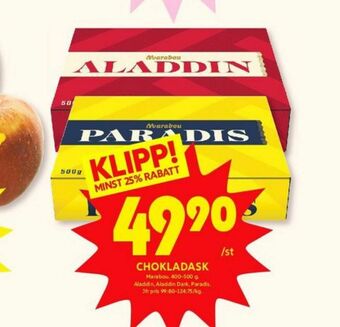 Aladdin Chokladask