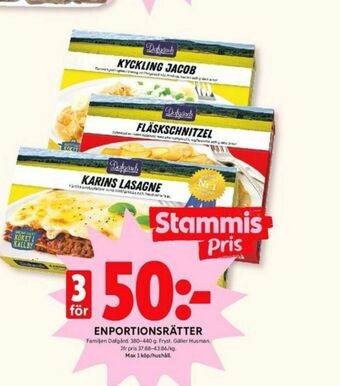 ICA Kvantum Dafgårds Färdigrätter erbjuda