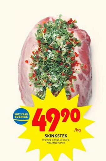 ICA Kvantum Skinkstek erbjuda