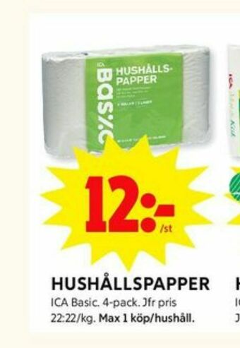 ICA Basic Hushållspapper