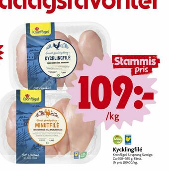 ICA Nära Kronfågel Kycklingfilé erbjuda