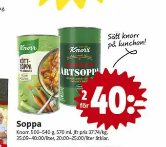 ICA Nära Knorr Soppor erbjuda
