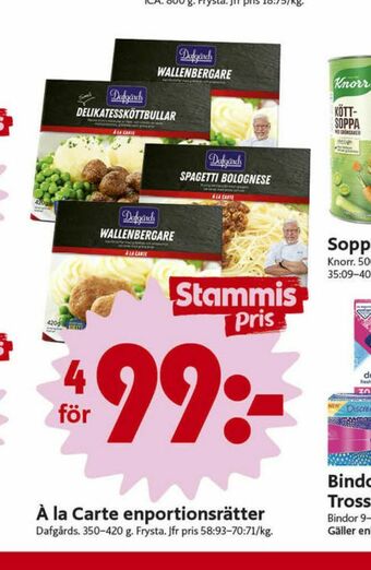 ICA Nära Dafgårds Färdigrätter erbjuda