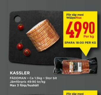 Willys Fåddman Kassler erbjuda