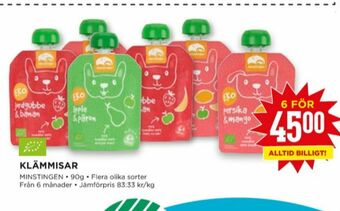 Willys Minstingen Barnmat erbjuda