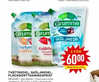 Willys Grumme Fläckborttagning erbjuda