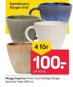 Rusta Mugg Caprice erbjuda