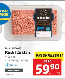 Lidl Färsk fläskfärs erbjuda