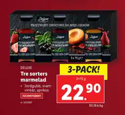 Lidl Tre sorters marmelad erbjuda