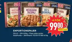 Willys FELIX Enportionspajer erbjuda