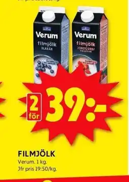 ICA Kvantum VERUM Filmjölk erbjuda