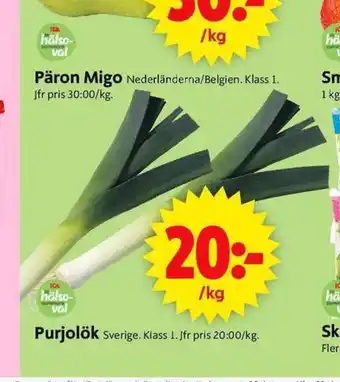 ICA Supermarket Purjolök erbjuda