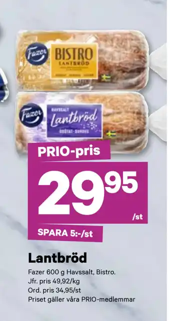 City Gross Lantbröd erbjuda