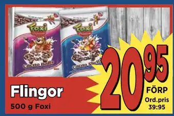 Supergrossen Flingor erbjuda