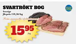Bonum Matmarknad SVARTRÖKT BOG erbjuda