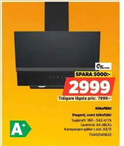 Power Köksfläkt T5402140622 erbjuda