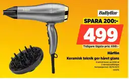 Power BaByliss Hårfön 5513TE erbjuda