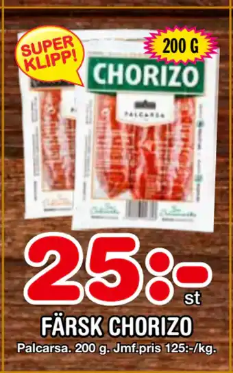 Nya Pulsen FÄRSK CHORIZO erbjuda