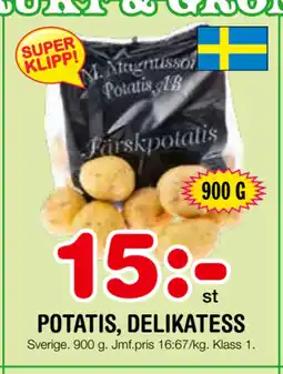 Nya Pulsen POTATIS, DELIKATESS erbjuda