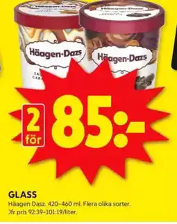 ICA Kvantum Häagen-Dazs Glass erbjuda