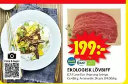 ICA Kvantum Ekologisk lövbiff erbjuda