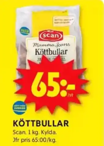 ICA Kvantum SCAN Köttbullar erbjuda