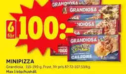 ICA Kvantum GRANDIOSA Minipizza erbjuda