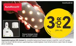 Rusta Uppladdningsbar led-lampa erbjuda