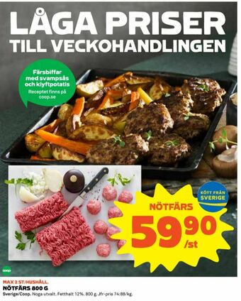 Coop Nötfärs