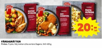 Coop Findus Färdigrätter erbjuda