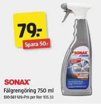 Jula SONAX Fälgrengöring erbjuda