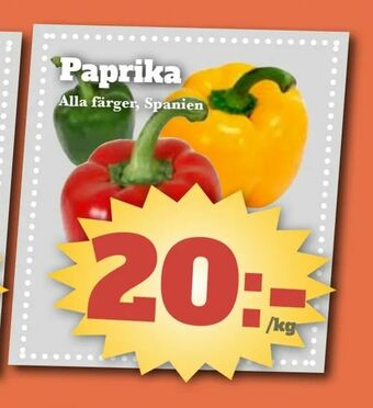 Bonum Matmarknad Paprika erbjuda