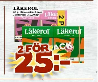 Bonum Matmarknad Läkerol erbjuda