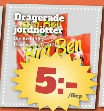 Bonum Matmarknad Dragerade jordnötter erbjuda