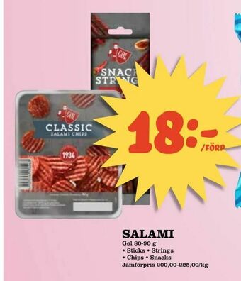 Bonum Matmarknad Salami erbjuda