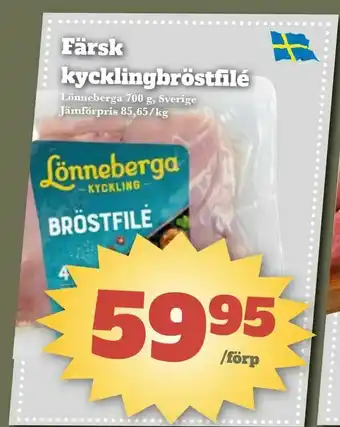 Bonum Matmarknad Färsk kycklingbröstfilé erbjuda