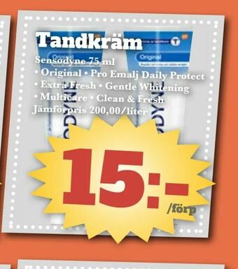 Bonum Matmarknad Tandkräm erbjuda
