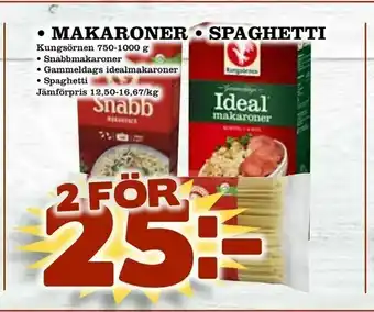 Bonum Matmarknad Makaroner • Spaghetti erbjuda