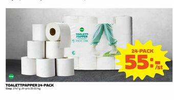 Coop Extra Toalettpapper 24-pack erbjuda