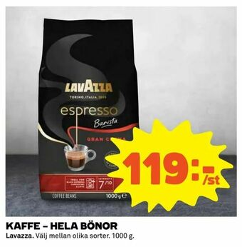 Coop Extra Kaffe - hela bönor erbjuda
