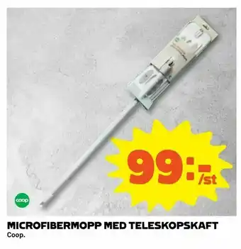 Microfibermopp med teleskopskaft